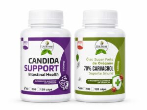 Kit Candida Support y Aceite de Orégano 70% Carvacrol para salud intestinal e inmunidad.