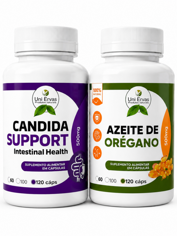 Kit Cándida Support con Aceite de Orégano suplemento natural para bienestar intestinal